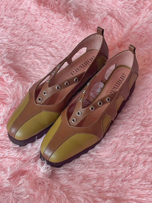 Tsi Flats - Avocado/Chestnut