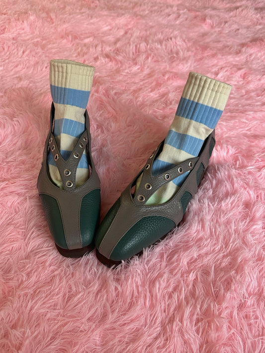 Tsi Flats - Forest Green/Gray