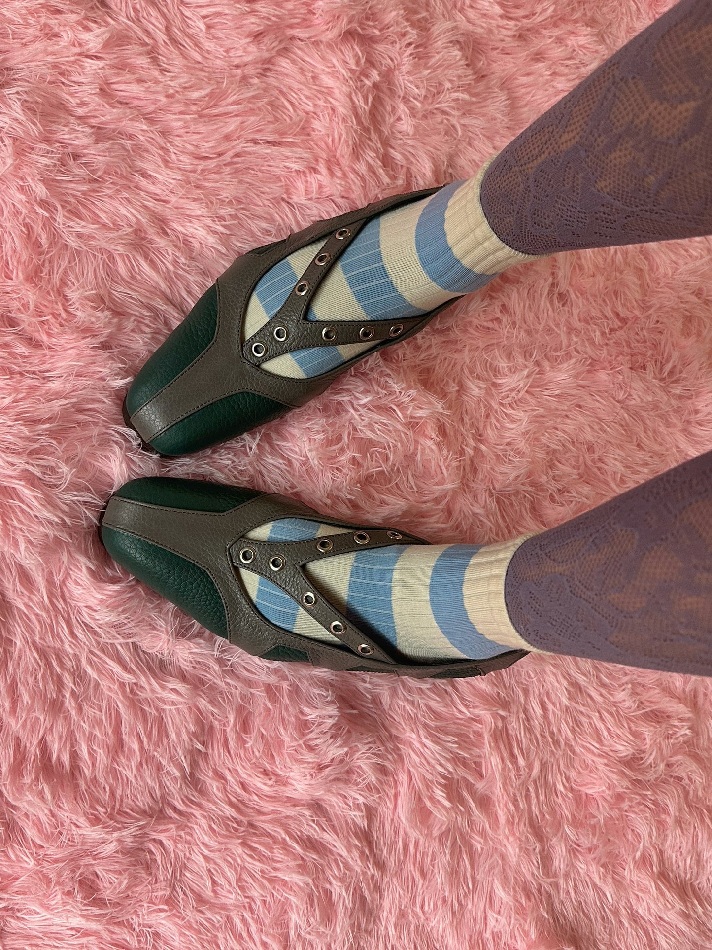 Tsi Flats - Forest Green/Gray